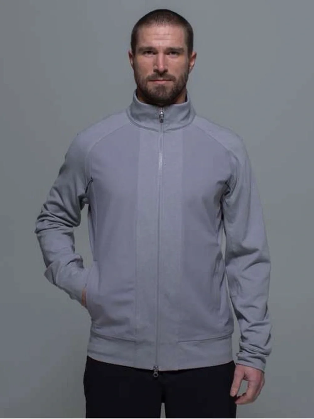 Lululemon Tactic Jacket Gray Luon Warpstreme Full Zip Men’s